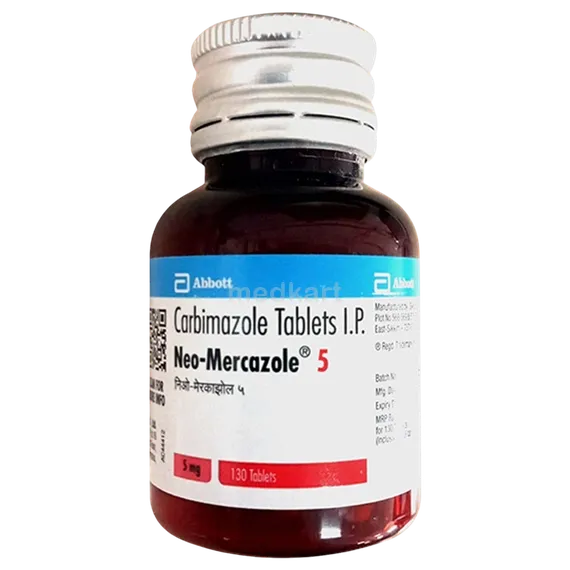 neo mercazole 5mg tablet 130's